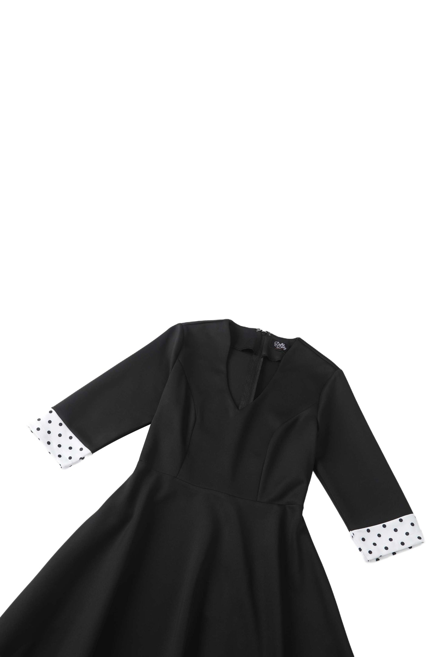 Maria Black Circle Dress With Polka Dots