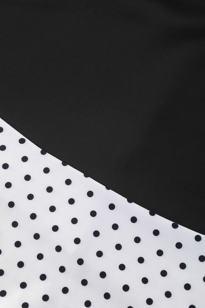 Maria Black Circle Dress With Polka Dots
