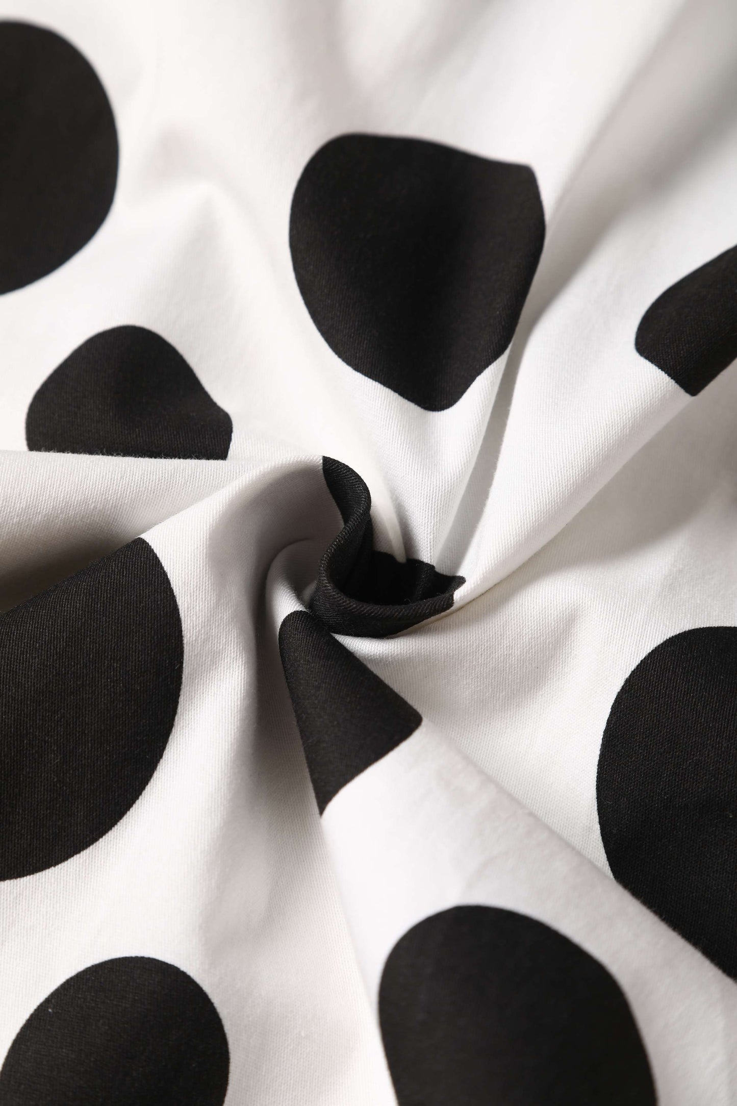 Maria White Circle Dress With Polka Dots