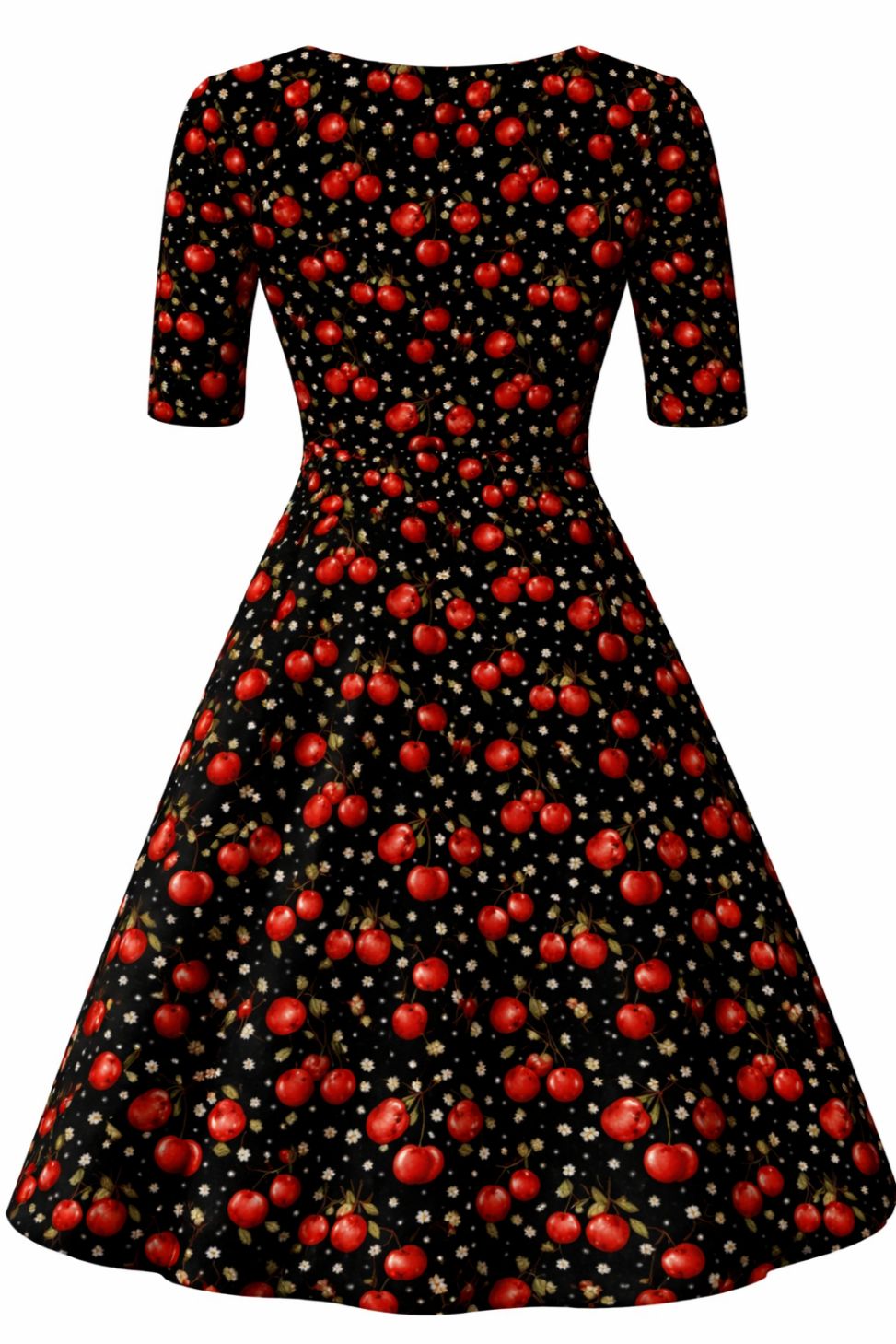 Matilda Rockabilly Cherry Wrap Dress