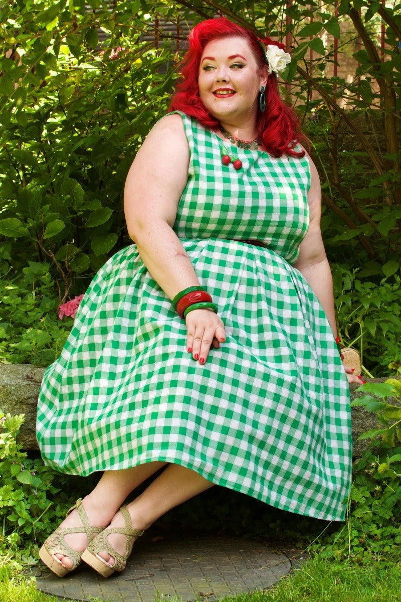 Annie Green Gingham Swing Dress
