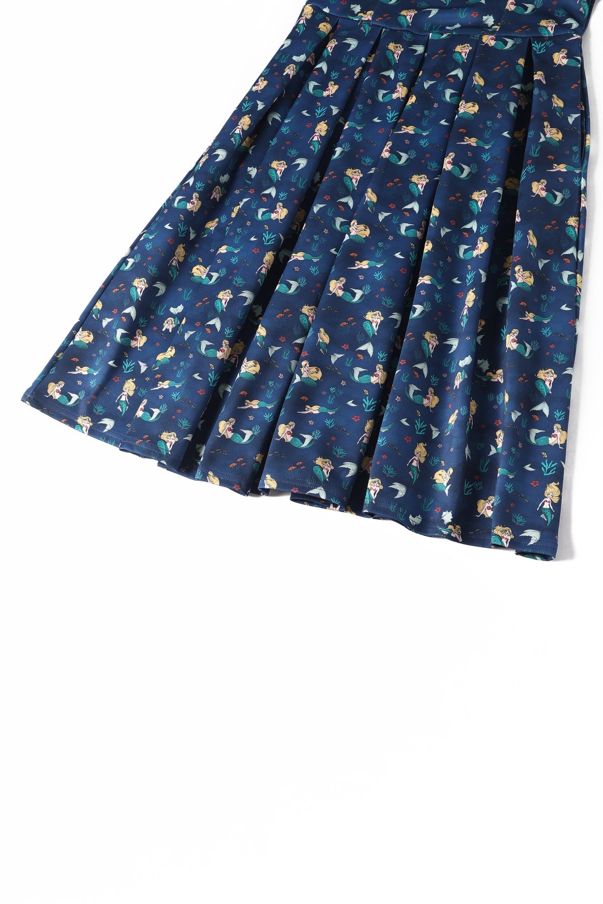 Amanda Mermaid Dark Blue Flared Dress