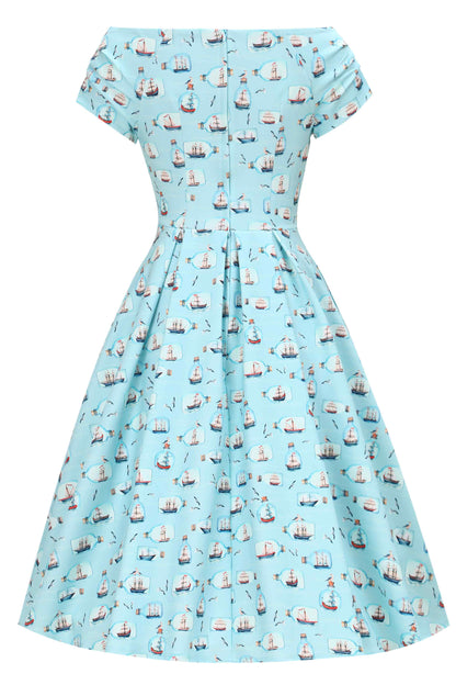 Lily Message In A Bottle Off Shoulder Dress