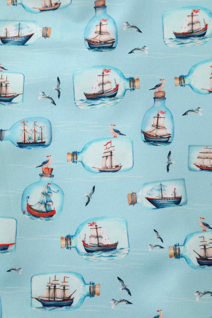 Lily Message In A Bottle Off Shoulder Dress