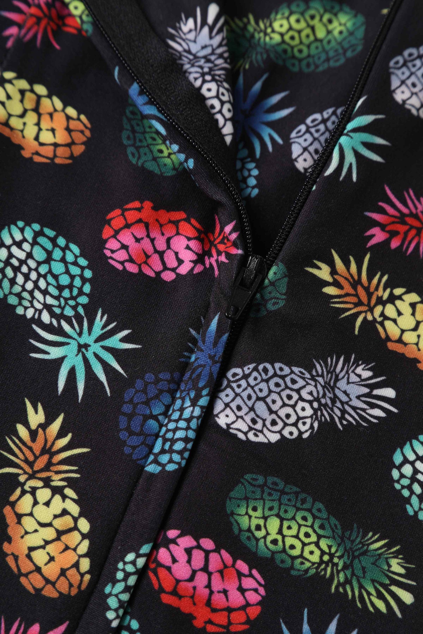 Lilian Off Shoulder Black Pineapple Top