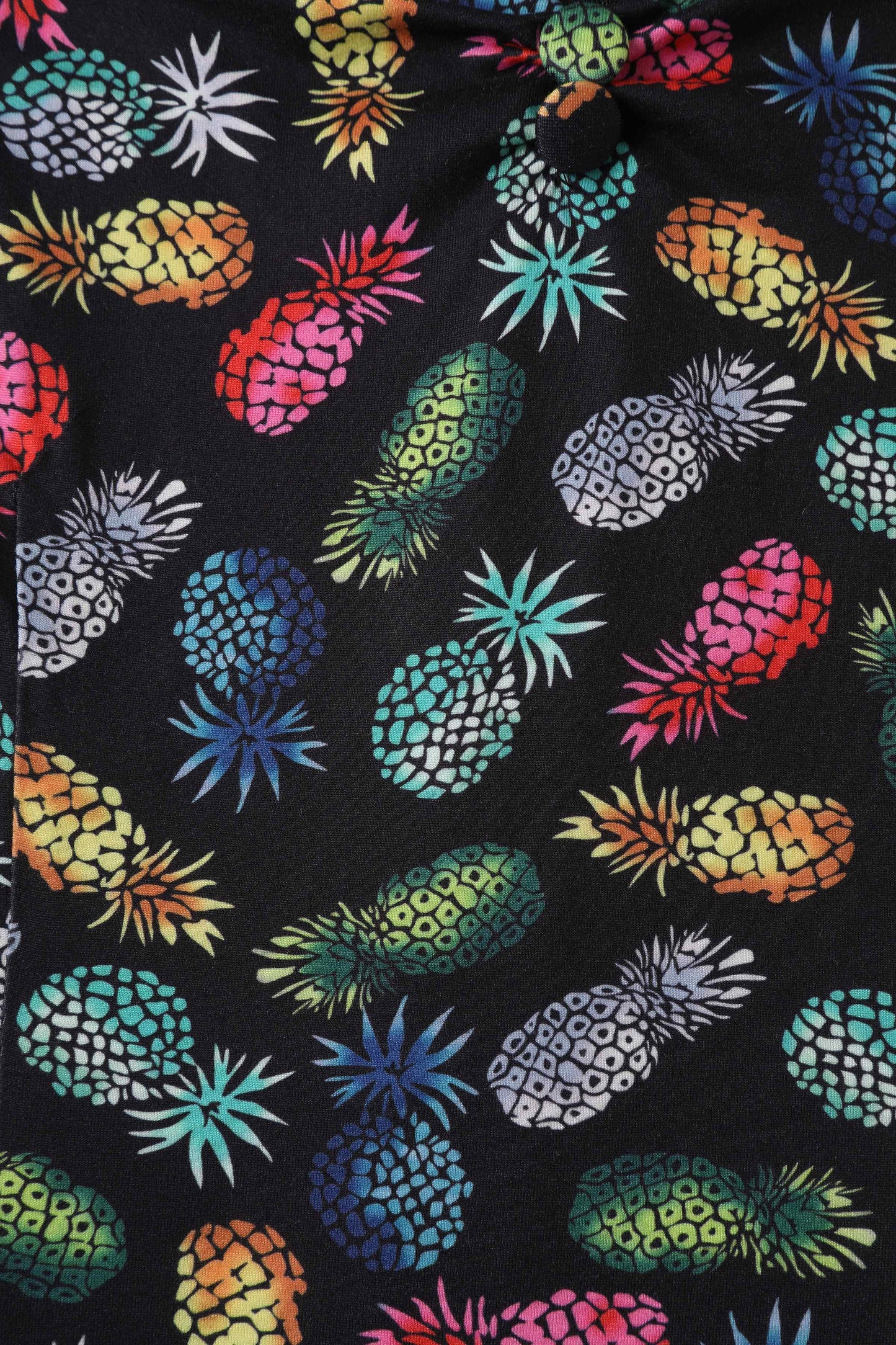 Lilian Off Shoulder Black Pineapple Top