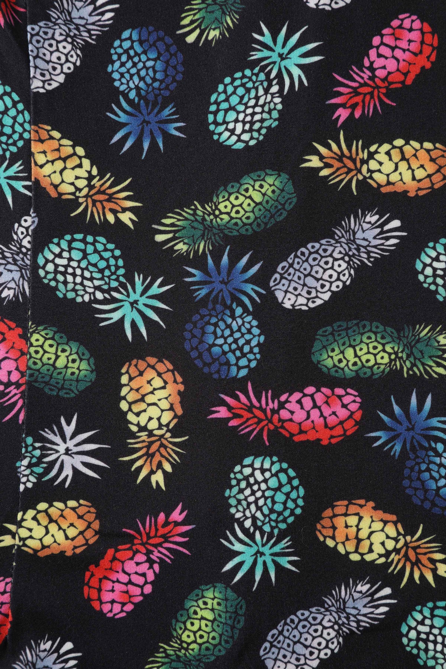 Lilian Off Shoulder Black Pineapple Top