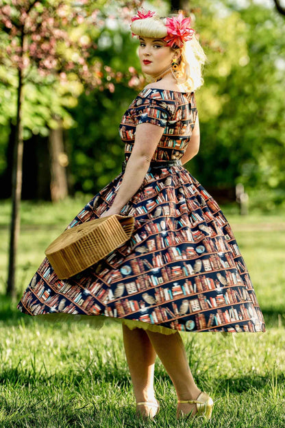 Lily Off Shoulder Book & Owl Dress