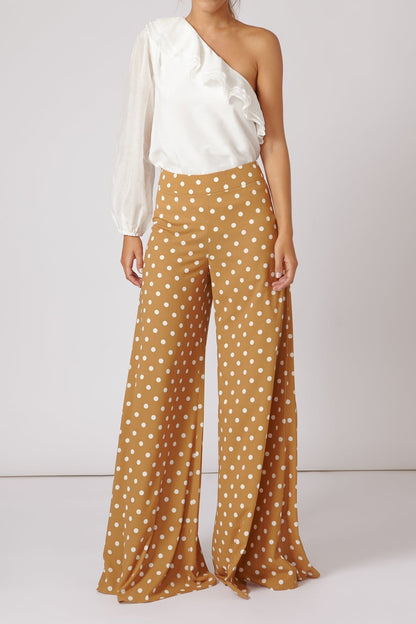 Pantalon Lyn Lunares Mostaza/B · Iconics ·