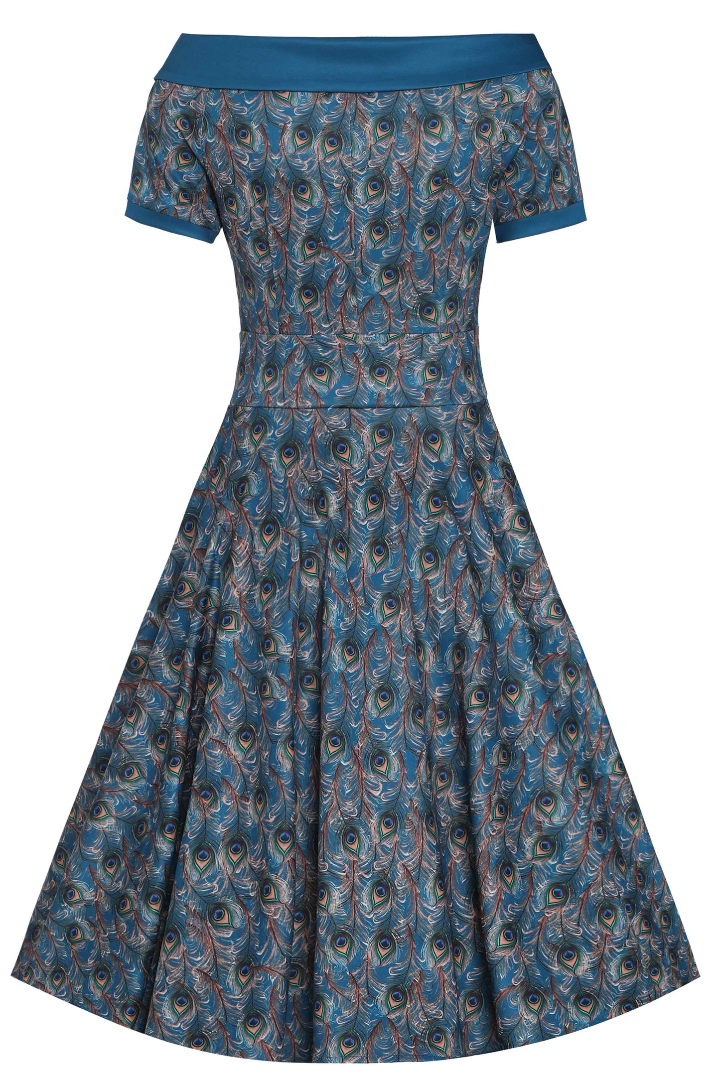 Darlene Peacock Feather Swing Dress