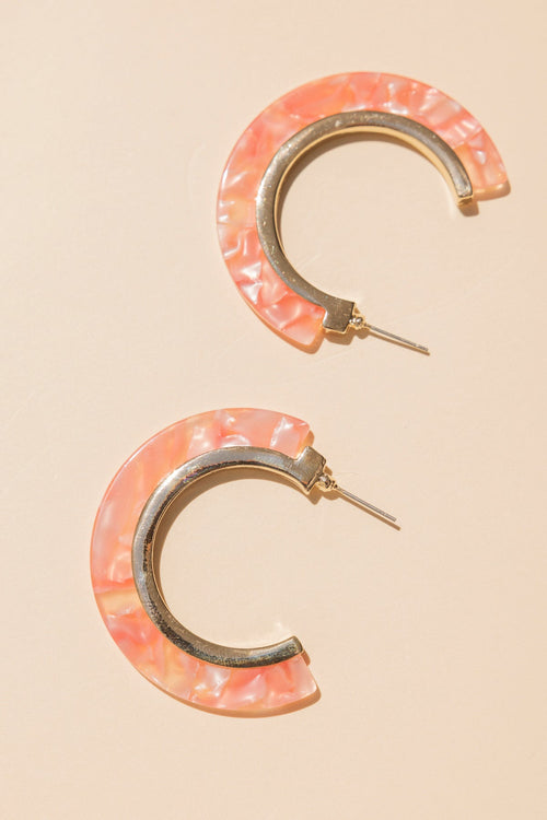 Pendientes Bree Coral · Hamptons ·