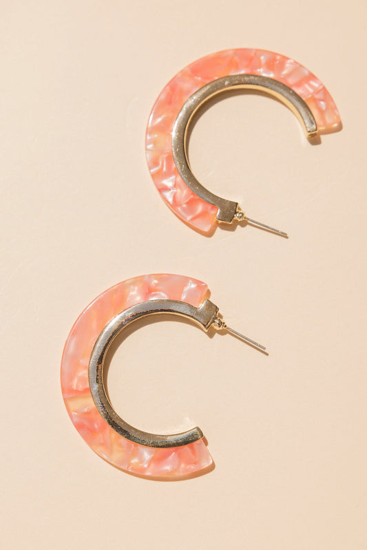Pendientes Bree Coral · Hamptons ·