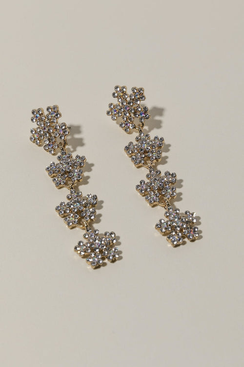 Pendientes Four Flowers Crystal · Lady B ·