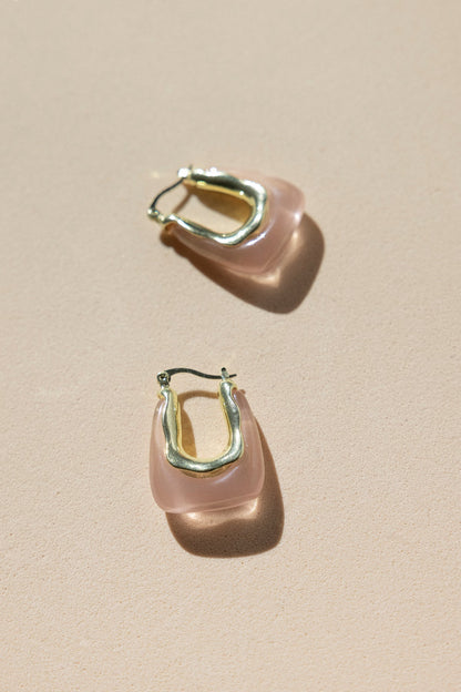 Pendientes Glossy Diana Pink · Wisteria ·