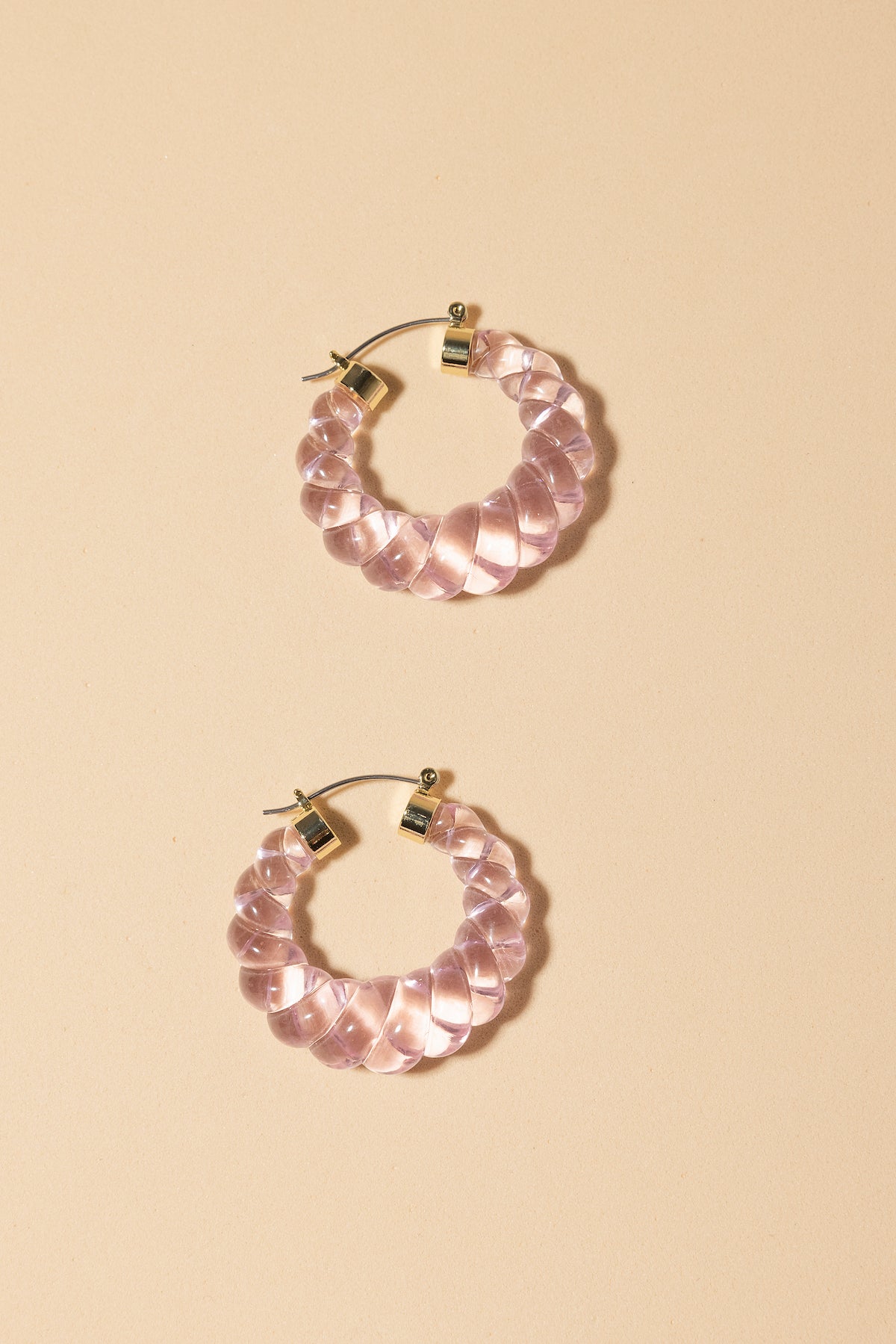 Pendientes Glossy Lola Pink · Hamptons ·
