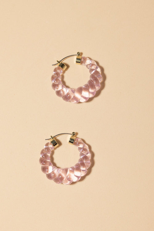 Pendientes Glossy Lola Pink · Hamptons ·