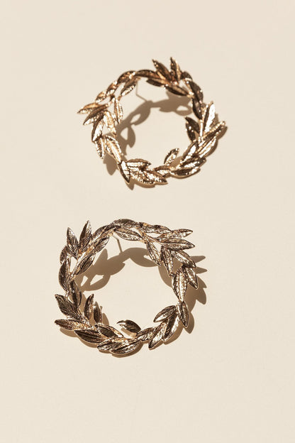 Pendientes Leaf Round Boho · Rivera ·