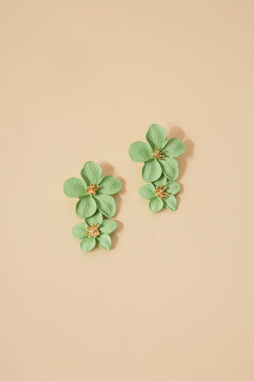 Pendientes Orchid Verde · Le Palmier ·
