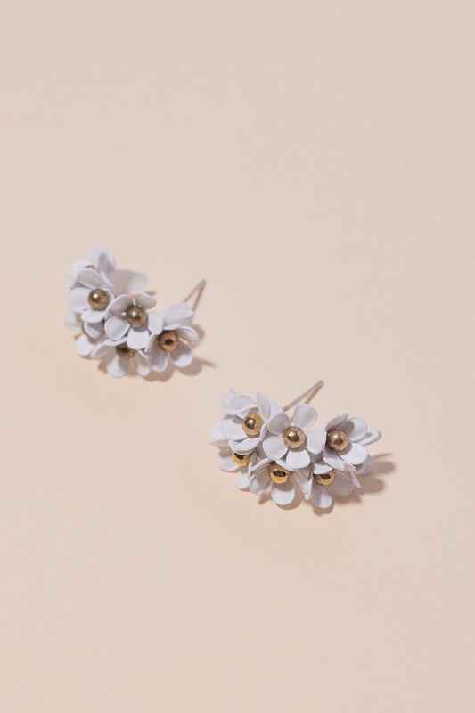 Pendientes White Daisies · Le Jardin ·