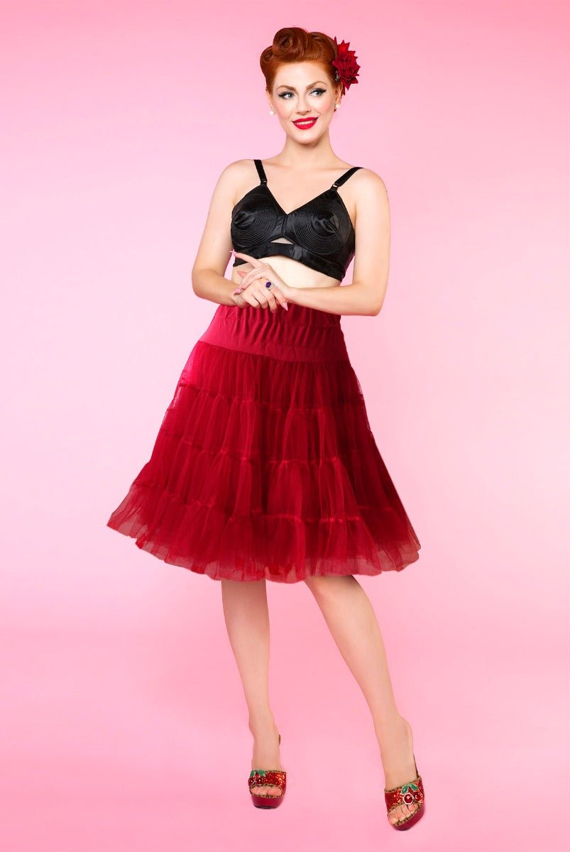 Burgundy Petticoat 58.5 cm-23 Inches