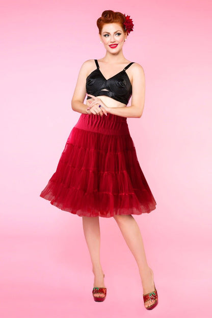 Burgundy Petticoat 58.5 cm-23 Inches