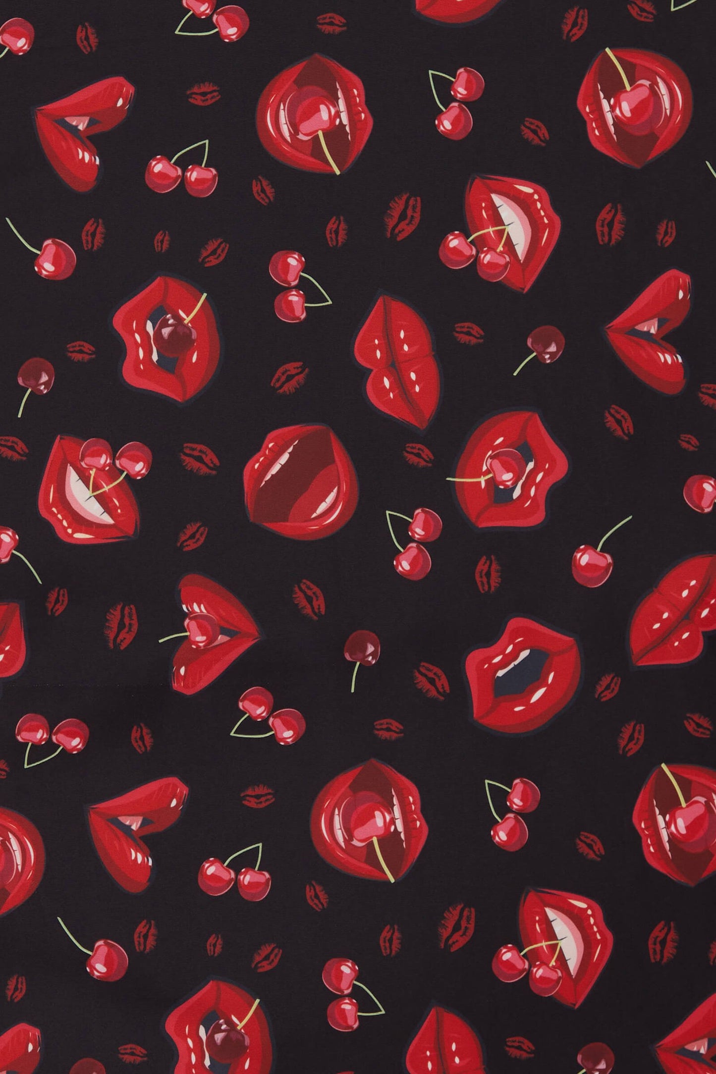 Amanda Pin Up Lip & Cherry Swing Dress