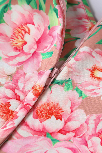 Lily Pink Floral Off Shoulder Dress