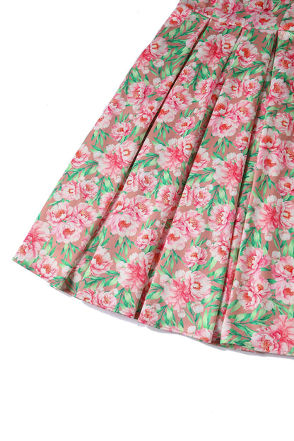 Lily Pink Floral Off Shoulder Dress