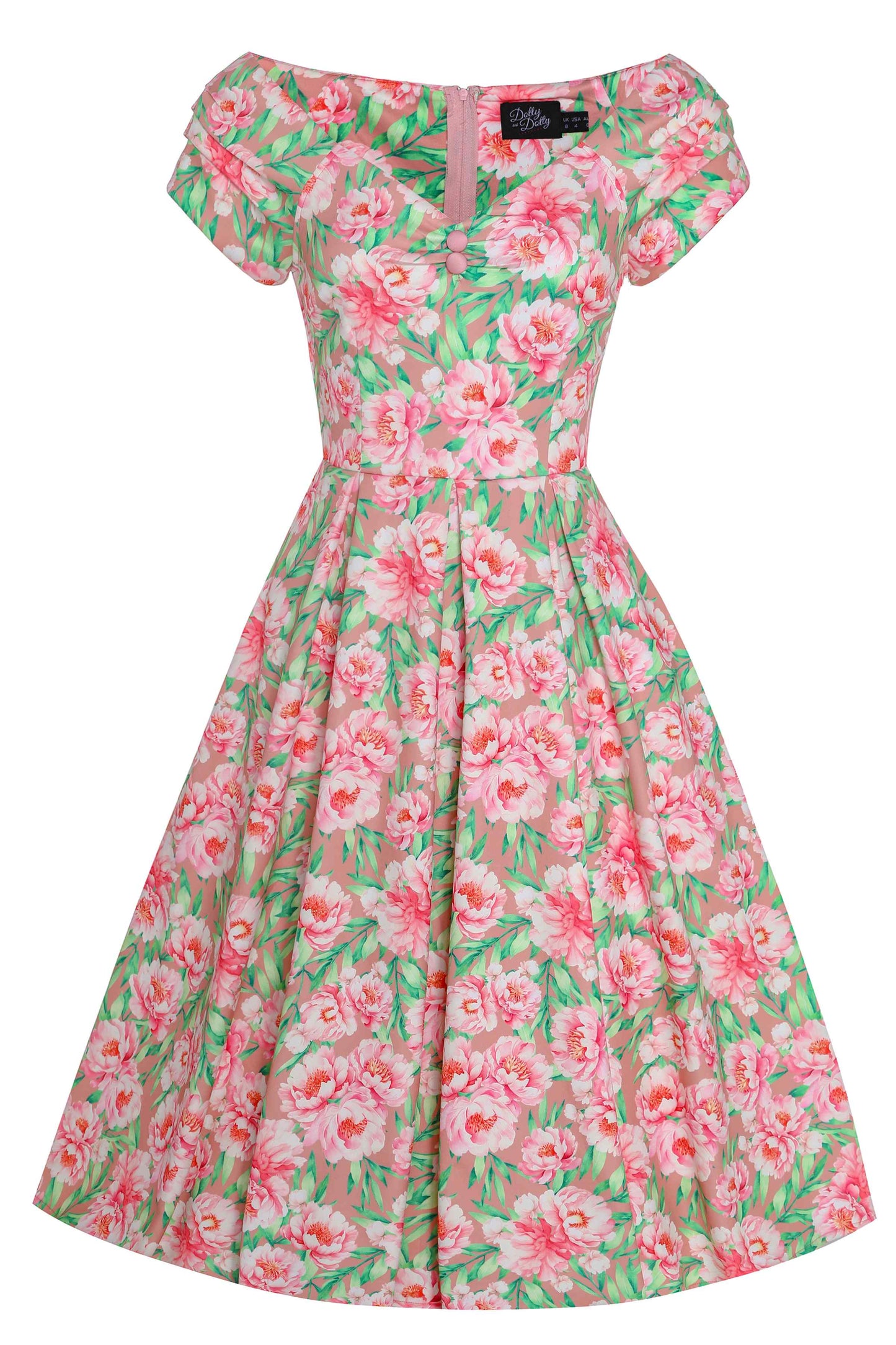 Lily Pink Floral Off Shoulder Dress
