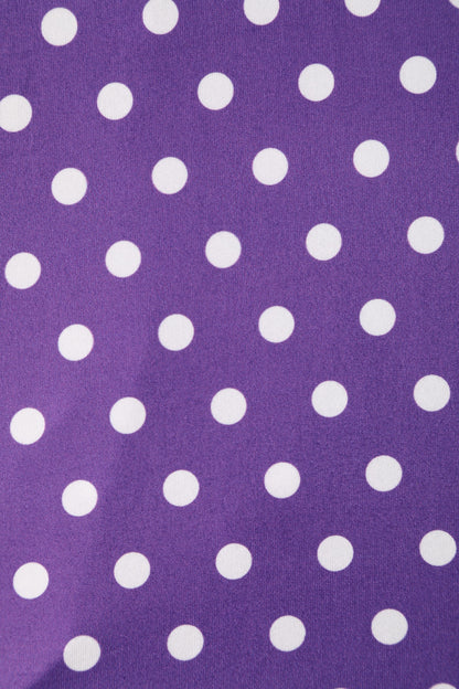 Matilda Purple Polka Dot Wrap Dress