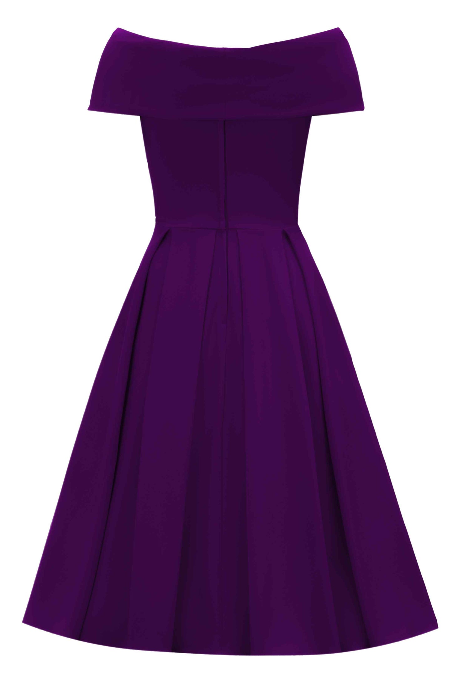 Beverly Purple Off Shoulder Dress