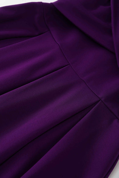 Beverly Purple Off Shoulder Dress