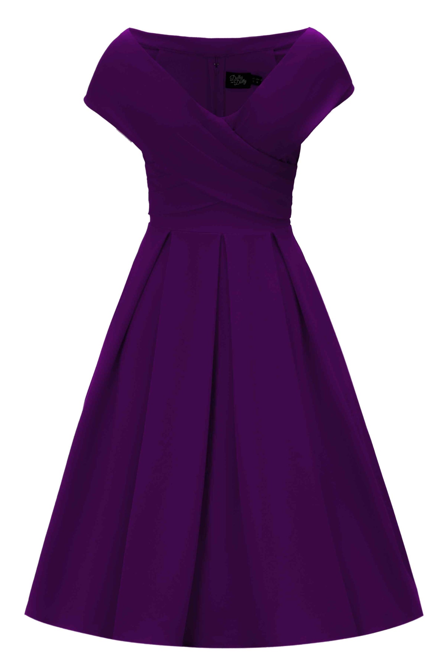 Beverly Purple Off Shoulder Dress