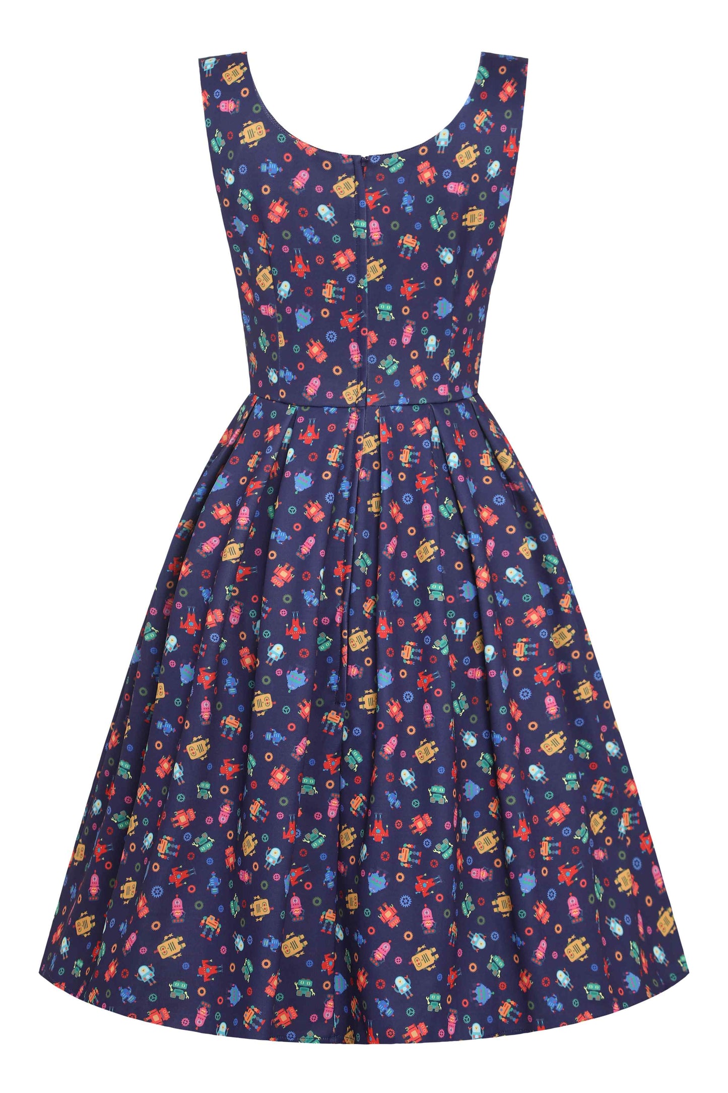 Amanda Purple Robot Swing Dress