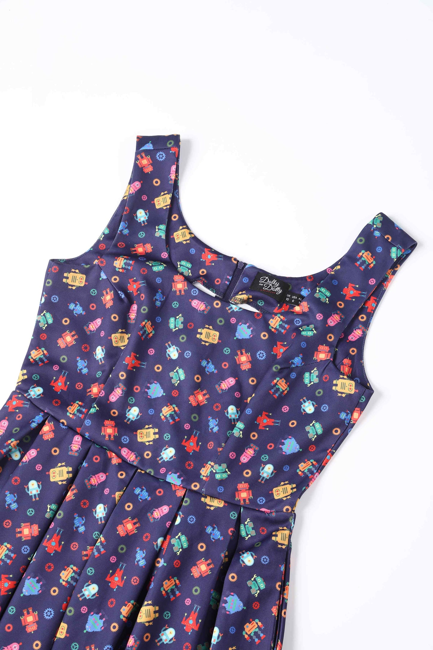 Amanda Purple Robot Swing Dress