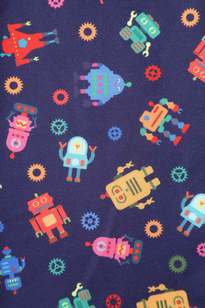Amanda Purple Robot Swing Dress