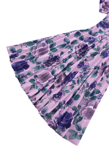Julia Purple Rose Midi Dress