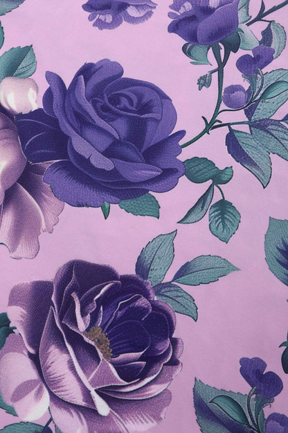 Julia Purple Rose Midi Dress
