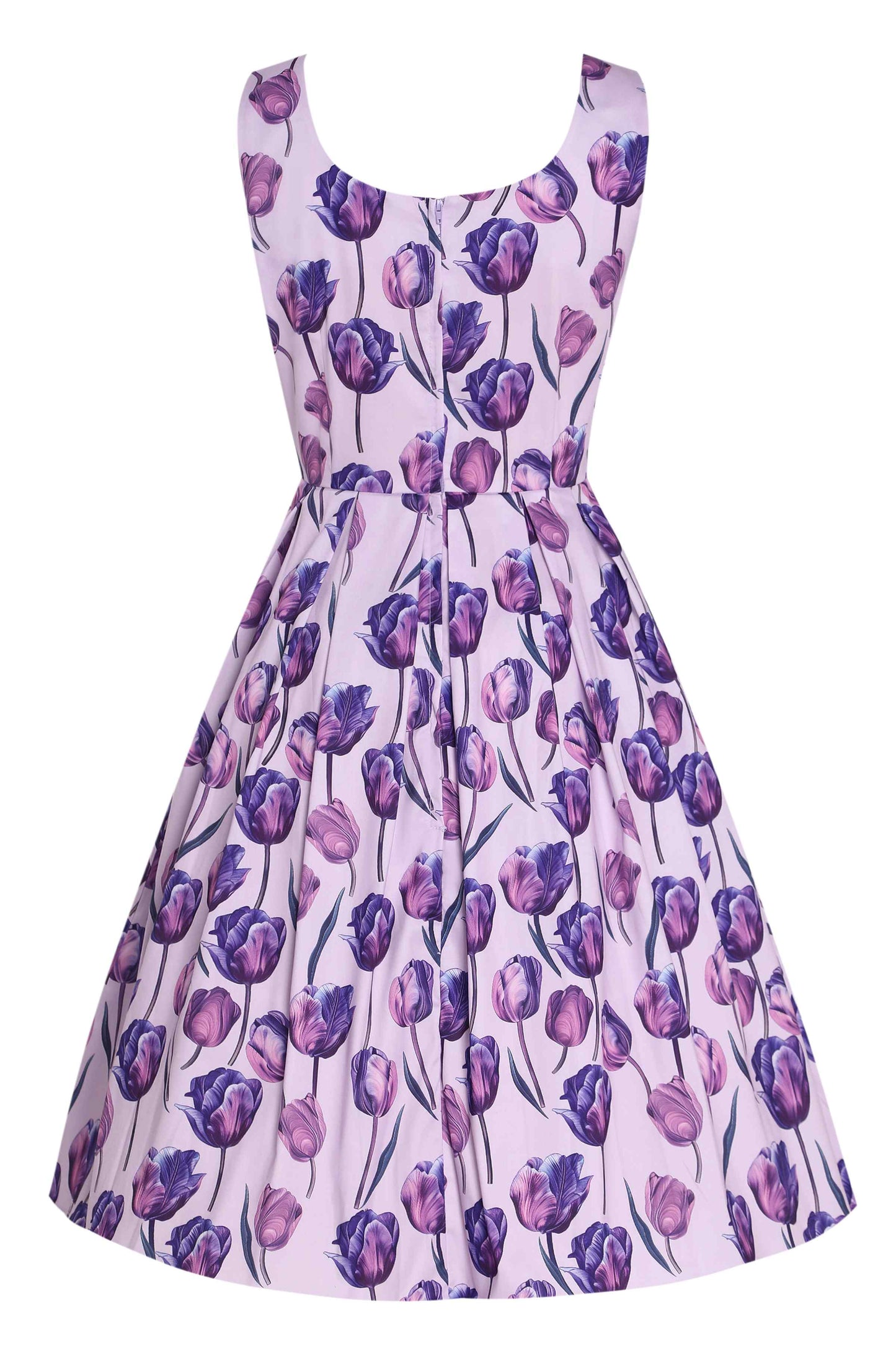 Amanda Purple Tulip Swing Dress