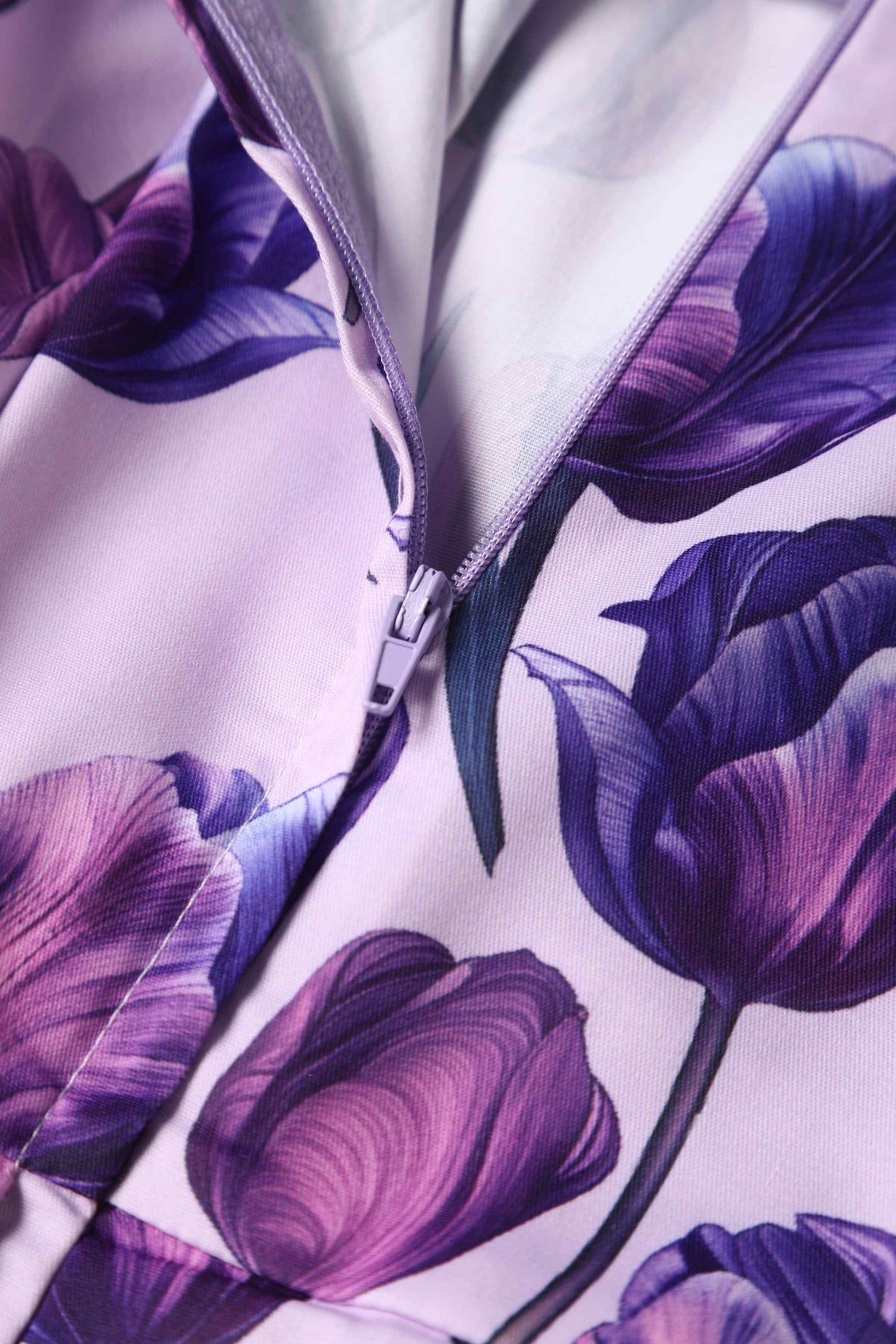 Amanda Purple Tulip Swing Dress
