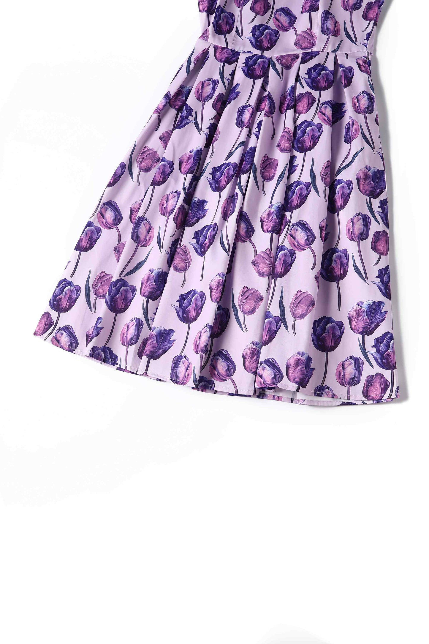 Amanda Purple Tulip Swing Dress
