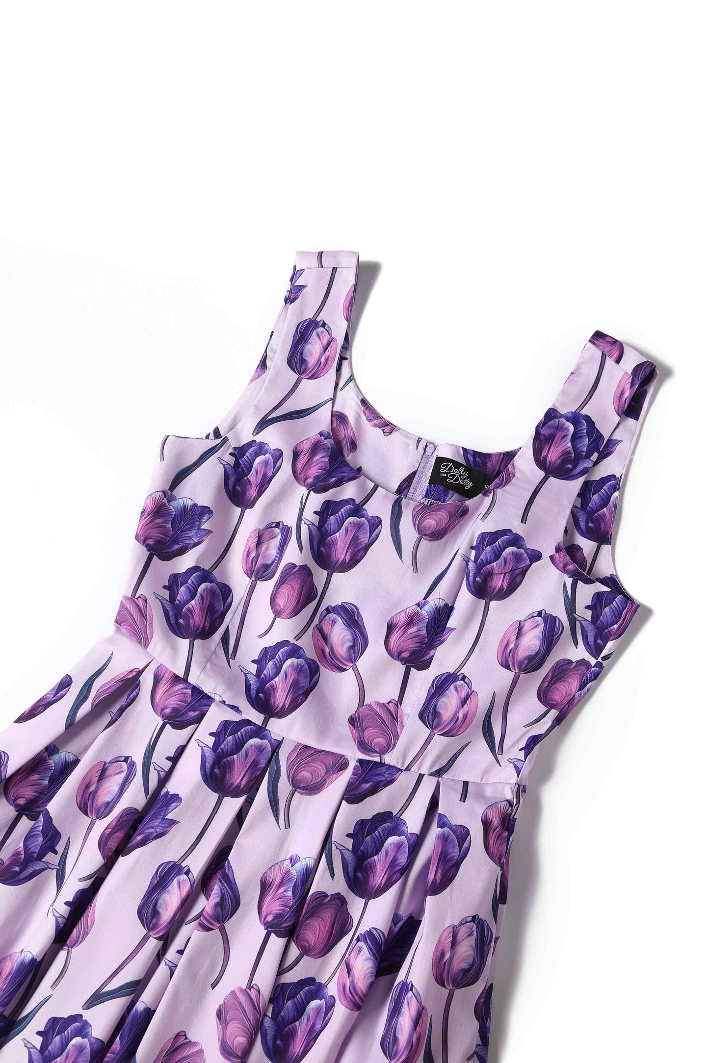 Amanda Purple Tulip Swing Dress