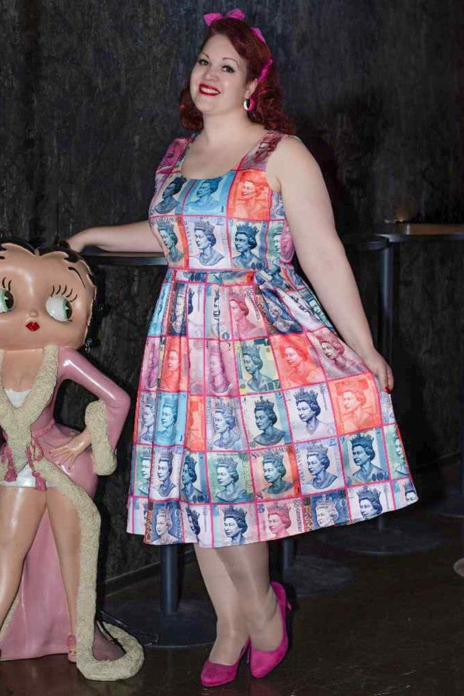 Amanda Queen Elizabeth II Flared Dress