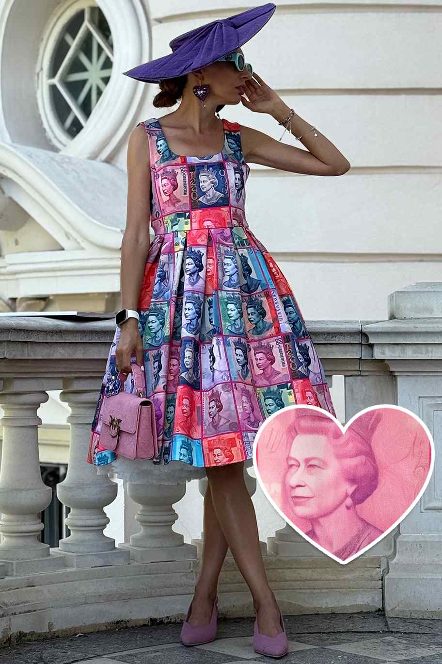 Amanda Queen Elizabeth II Flared Dress