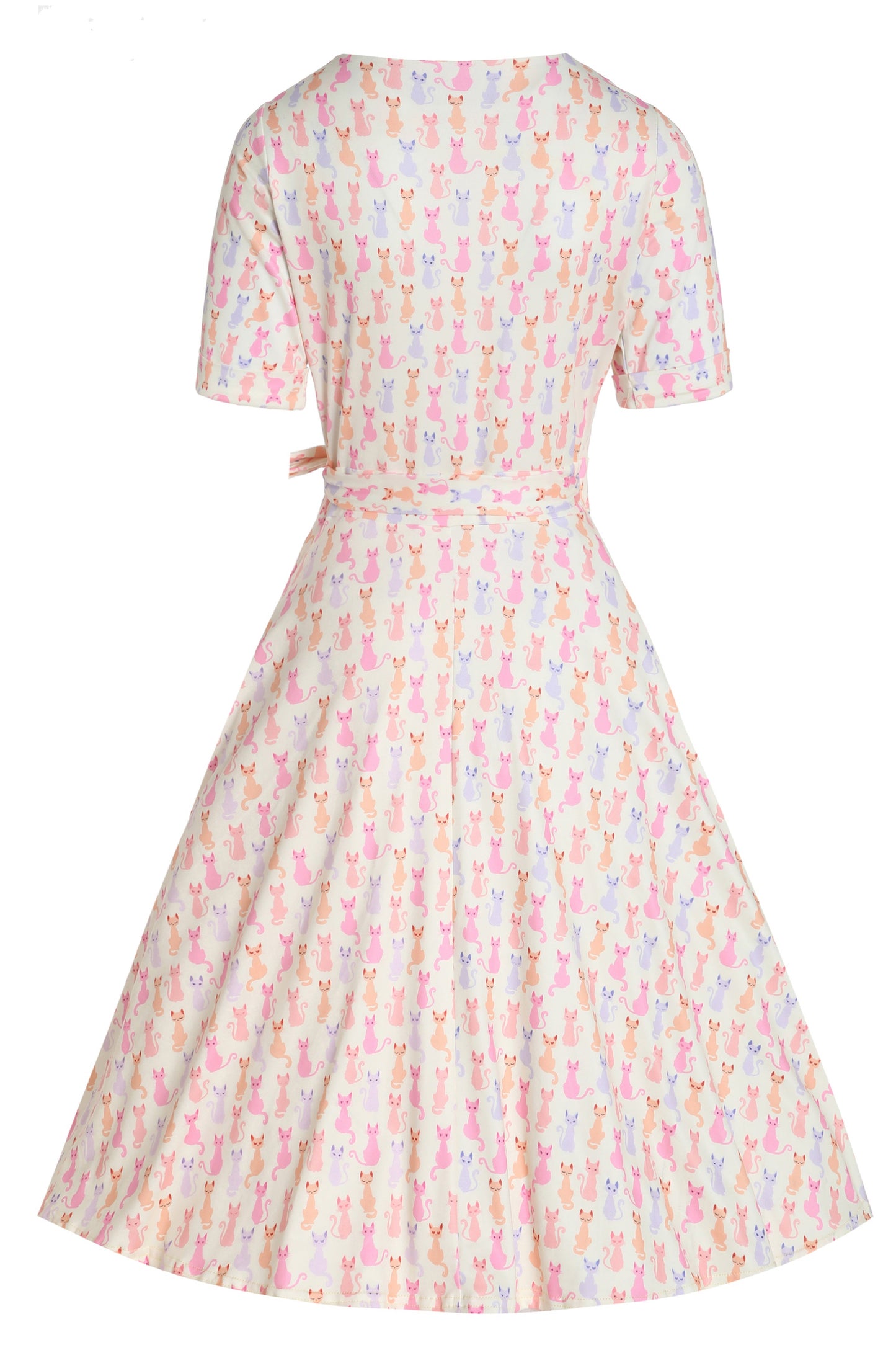 Matilda Rainbow Cat Wrap Dress