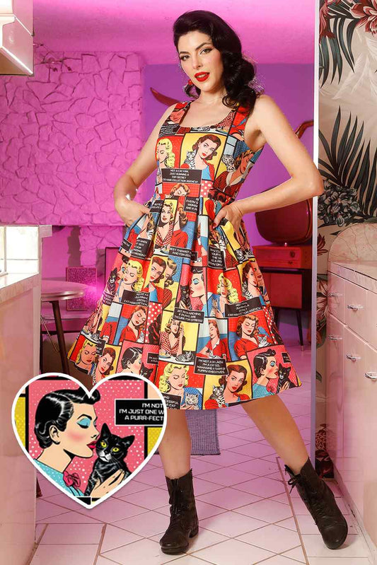 Amanda Cat Lover Comic Dress