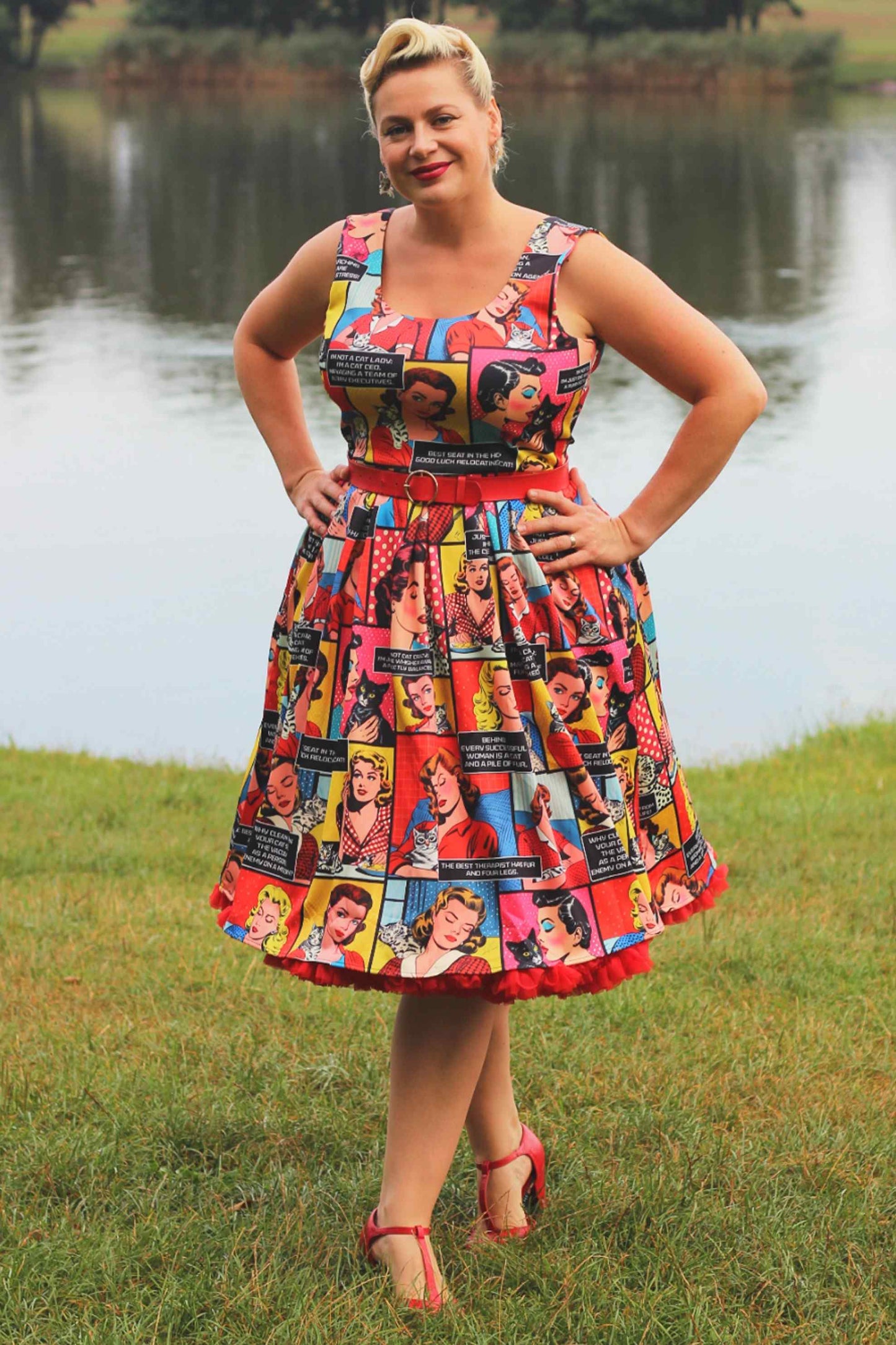 Amanda Cat Lover Comic Dress