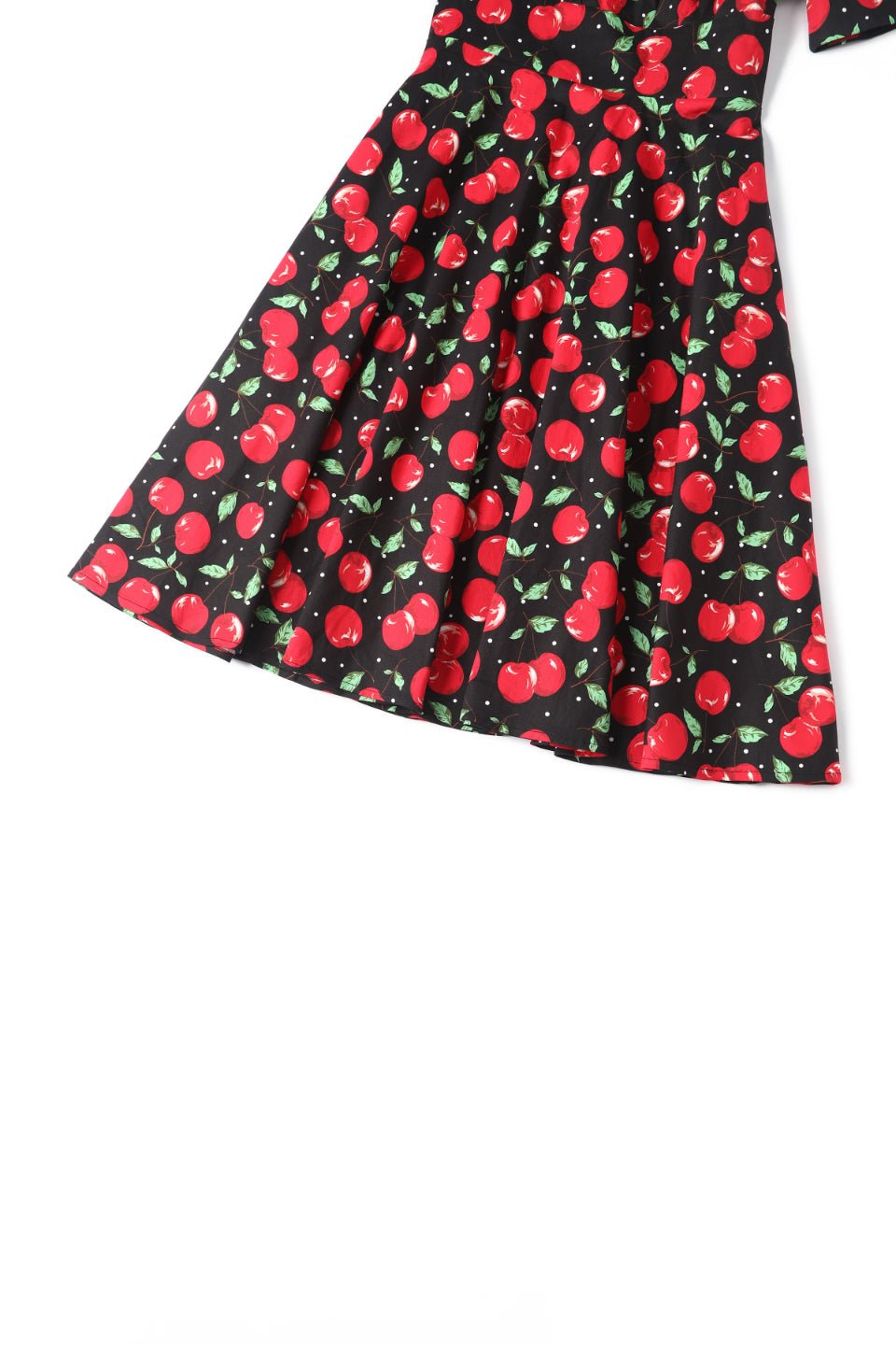 Brenda Retro Cherry Flared Dress