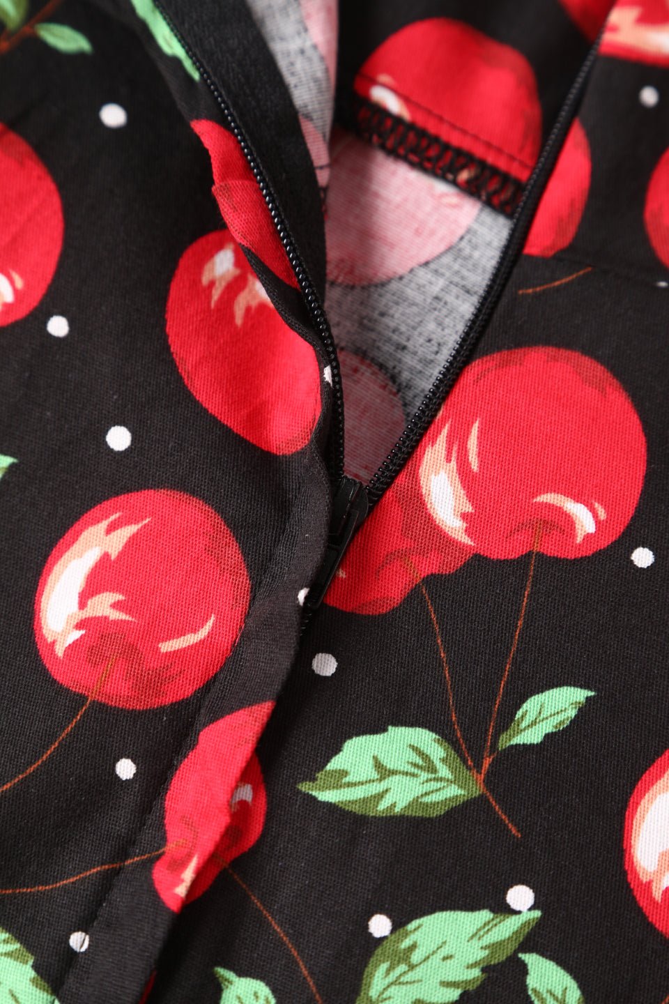Brenda Retro Cherry Flared Dress