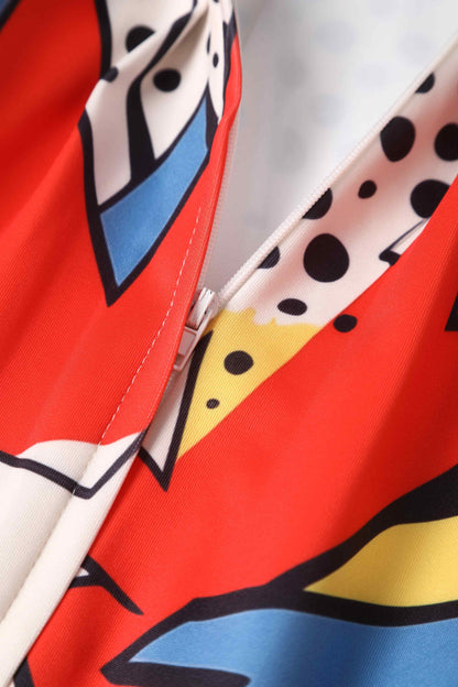 Amanda Pop Art Explosion Swing Dress
